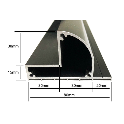 Aluminium Solar Panel Bracket - 670mm (Set of 2) Outer Mounting Lip