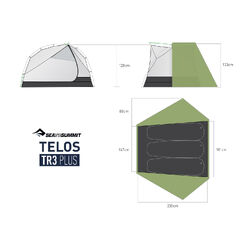 SEA TO SUMMIT Telos Plus Tent - TR3 Green
