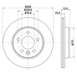 Bremtec Brake Upgrade For Volkswagen Amarok V6 2017 - 2022 Rear V6 Model Only