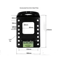 Black Jack Electric Trailer Jack w/ Clamp 12v