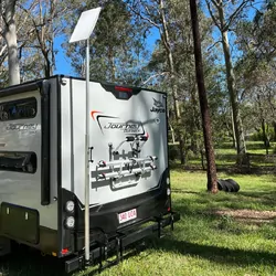 BBQ ARM Telescopic Starlink RV Pole Black