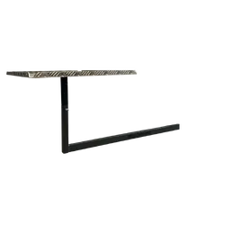 BBQARM Caravan/ Trailer Under Chassis Mounting Kit Regular Black 1m