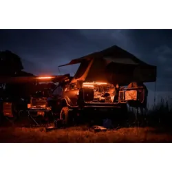 Hard Korr 2 Bar Tri-Colour LED Camp Light Kit With Diffusers