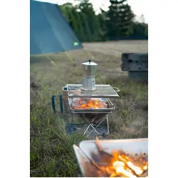 NotLost Flatfold Stainless Steel BBQ Grill Firepit 45cm