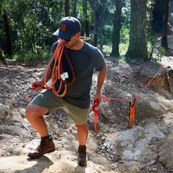 Carbon Offroad Monkey Fist Premium 7T X 10M Braided Winch Extension Rope