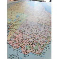 Adventure Awaits Map Of Australia Sticker - UV Outdoors Sticker