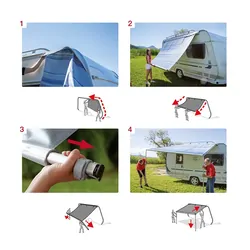 Fiamma Awning Royal Grey Caravanstore 2.25m w/ Bag