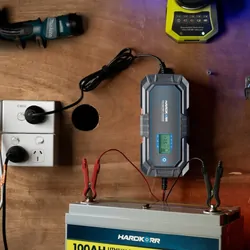 Hard Korr 240V 10A 8-Stage Automatic 6V/12V Lithium Compatable Battery Charger