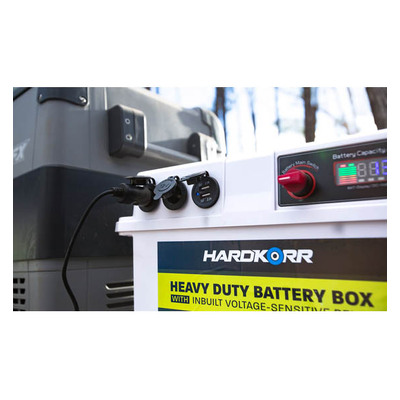 Hard Korr Heavy Duty Battery Box & Hardkorr 135Ah Lithium [Colour: White]