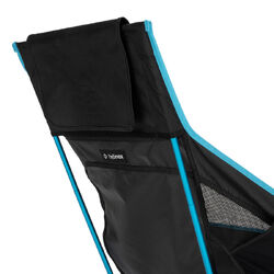 HELINOX Chair One Highback (re) S25 - Black with Cyan Blue Frame