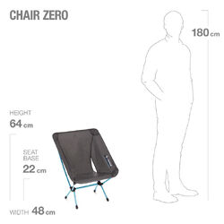 HELINOX Chair Zero Black with Blue Frame