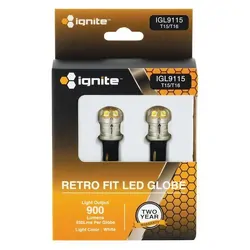 Ignite T15 Wedge White 12/24V 900 Lumens (Pkt2)