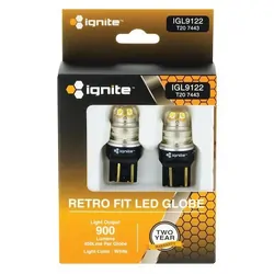 Ignite T20 Wedge White 12/24V 900 Lumens (Pkt2)