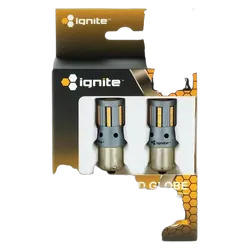 Ignite Bau15S Amber, 12V 1500 Lumens (Pkt2)