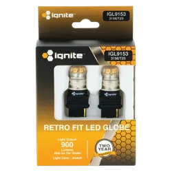 Ignite T25 Base Amber 12/24V 900 Lumens (Pkt2)
