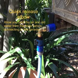 Stand At Ease Quick Release Caravan Water Inlet Elbow