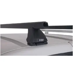Rhino Rack Heavy Duty 2500 Black 2 Bar Roof Rack For Mazda Bravo 2Dr Ute Freestyle Cab 11/02 To 11/06