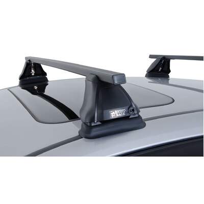 Rhino Rack Euro 2500 Black 2 Bar Fmp Roof Rack For BMW 3 Series E92 2Dr Coupe 10/06 To 05/14