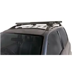 Rhino Rack Heavy Duty Cxb Black 2 Bar Roof Rack For Nissan Pathfinder Ti 4Dr 4Wd With Roof Rails 11/95 To 11/01