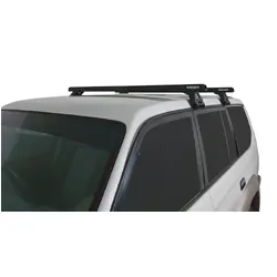 Rhino Rack Heavy Duty Rl110 Black 2 Bar Roof Rack For Suzuki Jimny Jb74/Gen 4 2Dr Suv 01/19 On