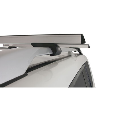 Rhino Rack Heavy Duty Cxb Silver 2 Bar Roof Rack For Mitsubishi Pajero Ns-Nx 2Dr 4Wd Swb (With Roof Rails) 11/06 On