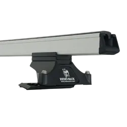 Rhino Rack Heavy Duty Rltp Trackmount Silver 3 Bar Roof Rack For Mitsubishi Pajero Nm - Np 4Dr 4Wd Lwb 05/00 To 10/06