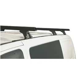 Rhino Rack Heavy Duty Rltf Trackmount Black 3 Bar Roof Rack For Hyundai Imax 5Dr Van 08 To 21