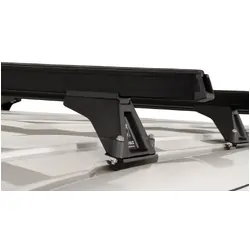 Rhino Rack Heavy Duty Rltf Black 4 Bar Roof Rack For Volkswagen Transporter T6 2Dr Van Lwb (Standard Roof) 12/15 On
