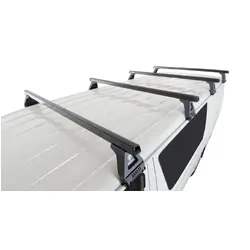 Rhino Rack Heavy Duty Rl150 Black 4 Bar Roof Rack For Toyota Hiace Gen 5 2Dr Van Lwb 03/05 To 05/19