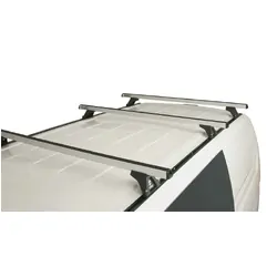 Rhino Rack Heavy Duty Rltf Trackmount Silver 3 Bar Roof Rack For Hyundai Imax 5Dr Van 08 To 21