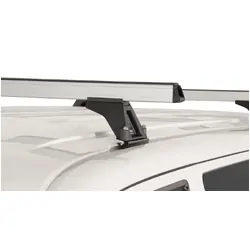 Rhino Rack Heavy Duty Rltf Silver 3 Bar Roof Rack For Volkswagen Multivan Gen6 2Dr Van Swb 12/15 On