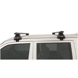 Rhino Rack Vortex 2500 Black 2 Bar Roof Rack For Mitsubishi Triton Mk 4Dr Ute Dual Cab 11/96 To 06/06