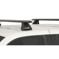 Rhino Rack Vortex 2500 Black 2 Bar Roof Rack For Mazda Bravo 2Dr Ute Freestyle Cab 11/02 To 11/06