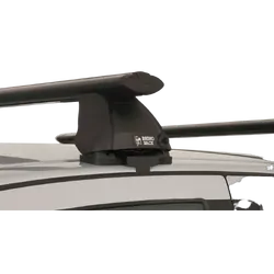 Rhino Rack Vortex 2500 Black 2 Bar Roof Rack For Nissan Dualis 4Dr Wagon 12/07 To 07/14