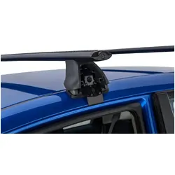 Rhino Rack Vortex 2500 Black 2 Bar Roof Rack For Honda Jazz 2Nd Gen 5Dr Hatch 08/08 To 06/14