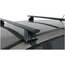 Rhino Rack Vortex 2500 Black 2 Bar Roof Rack For Nissan Murano 2Nd Gen Z51 5Dr Suv 01/09 To 06/15