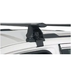 Rhino Rack Vortex 2500 Black 2 Bar Roof Rack For Jeep Grand Cherokee Wk2 4Dr 4Wd With Metal Roof Rails 02/11 On