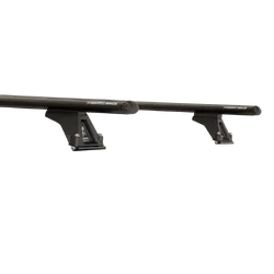 Rhino Rack Vortex Rltf Black 3 Bar Roof Rack For Volkswagen Multivan T5 2Dr Van Lwb (Low Roof) 06/05 To 11/15