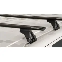 Rhino Rack Vortex Rltf Black 4 Bar Roof Rack For Volkswagen Caravelle 7H 2Dr Van Swb (Low Roof) 04/08 To 11/15