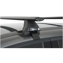 Rhino Rack Vortex 2500 Black 2 Bar Roof Rack For Ford Kuga Tf 4Dr Suv 05/13 To 12/16