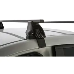 Rhino Rack Euro 2500 Black 2 Bar Roof Rack For Mazda Mazda 3 Gen 3 Bm/Bn 4Dr Sedan 01/14 To 03/19