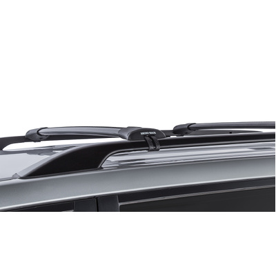 Rhino Rack Vortex Stealthbar Black 2 Bar Roof Rack For Toyota Landcruiser 200 Series 5Dr 4Wd With Roof Rails 07 To 21