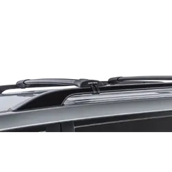 Rhino Rack Vortex Stealthbar Black 2 Bar Roof Rack For Toyota Landcruiser 200 Series 5Dr 4Wd With Roof Rails 07 To 21