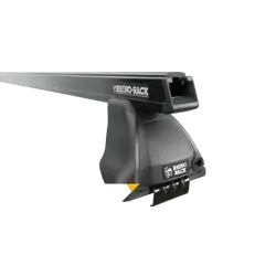 Rhino Rack Heavy Duty 2500 Black 2 Bar Roof Rack For Toyota Hilux Gen 8 4Dr Ute Double Cab 10/15 On