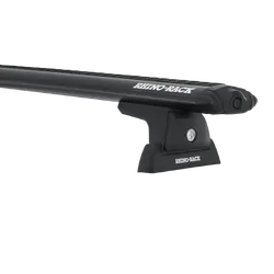 Rhino Rack Vortex Rlt600 Trackmount Black 3 Bar Roof Rack For Isuzu Mu-X Gen1, Ls-T 5Dr Suv With Roof Rails Removed 13 To 21