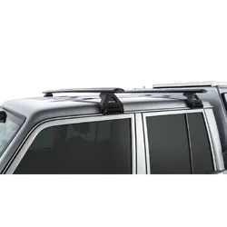 Rhino Rack Vortex Rl110 Black 2 Bar Roof Rack For Toyota Landcruiser 79 Series 4Dr 4Wd Double Cab 03/07 On
