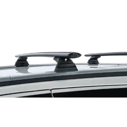Rhino Rack Vortex Rcl Black 2 Bar Roof Rack For Isuzu Mu-X Gen1, Ls-T 5Dr Suv With Roof Rails 13 To 21