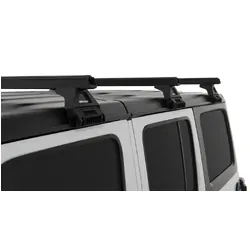Rhino Rack Heavy Duty Rl110 Black 3 Bar Roof Rack For Jeep Wrangler Jl 4Dr 4Wd Hard Top 04/19 On