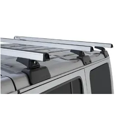 Rhino Rack Heavy Duty Rcl Silver 3 Bar Rhino-Rack Backbone Roof Rack For Jeep Wrangler Jl 4Dr 4Wd Hard Top 04/19 On