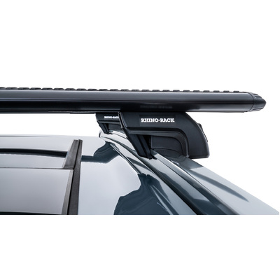 Rhino Rack Vortex Sx Black 2 Bar Roof Rack For Volvo Xc90 Gen2 5Dr Suv With Flush Rails 08/15 On